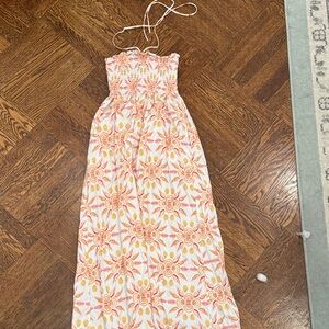 Hill House Floral Maxi Dress - Pink and Yellow